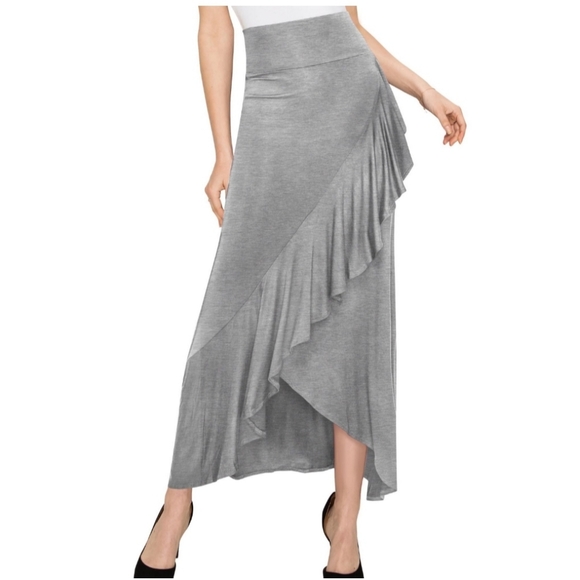 By Johnny Dresses & Skirts - Made by Johnny Maxi Skirt High-low Ruffle